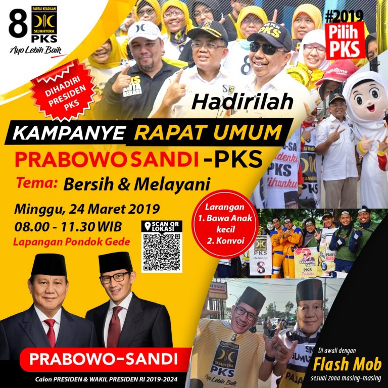 Kampanye Rapat Umum PKS Dimulai di Kota Bekasi Besok