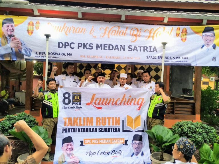 Halal Bihalal, DPC PKS Medan Satria Resmikan Taklim Rutin Partai (TRP)