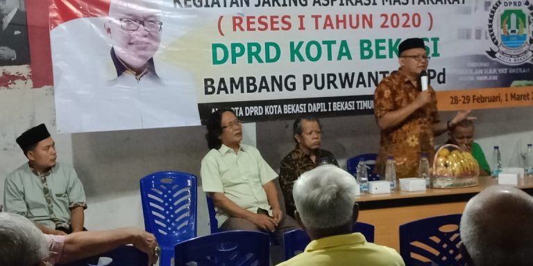 Gelar Reses I Tahun 2020, Bambang Purwanto Dorong Perda Drainase