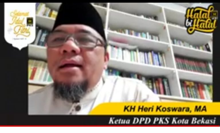 Halal Bihalal Online PKS Bekasi Barat, Heri Koswara Sampaikan 3 Pesan Penting