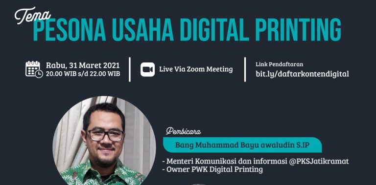 PKS Muda Jatikramat Adakan Sharing Bisnis Digital Printing