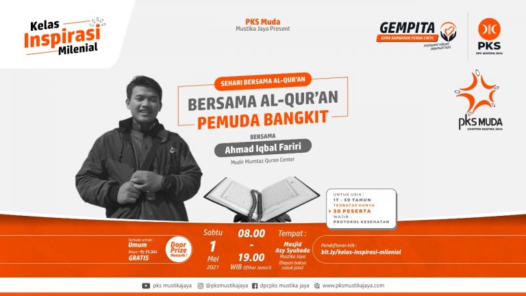 PKS Muda Mustika Jaya Gelar Kelas Inspirasi Milenial, Bersama Al-Qur’an Pemuda Bangkit
