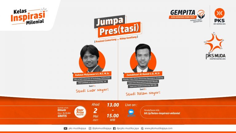 Gelar Kelas Inspirasi Mahasiswa Berprestasi, PKS Muda Mustika Jaya Berharap Pemuda Semangat Meraih Pendidikan Terbaik