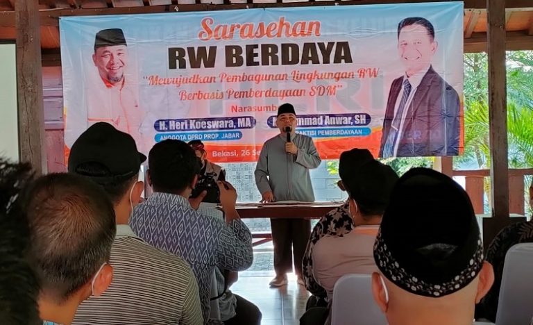 Gelar Sarasehan, Bang HK Ajak Pengurus RW Makin Berdaya