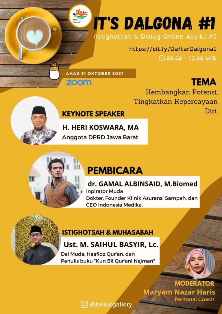 Dialog Online, Bang HK Ajak Pemuda Hadir Dalam Agenda Asyik BeIUC