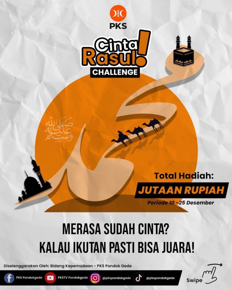 Sambut Maulid, PKS Pondok Gede Gelar “Cinta Rasul Challenge”