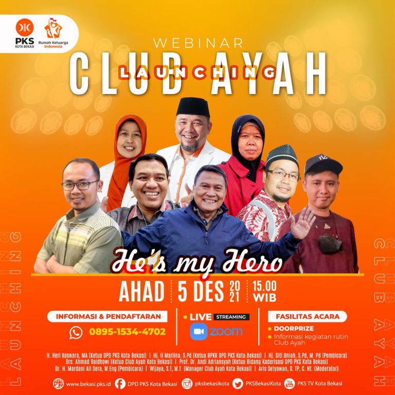 Launching Club Ayah, Rumah Keluarga Indonesia Dorong Hadirkan Generasi Terbaik Kota Bekasi