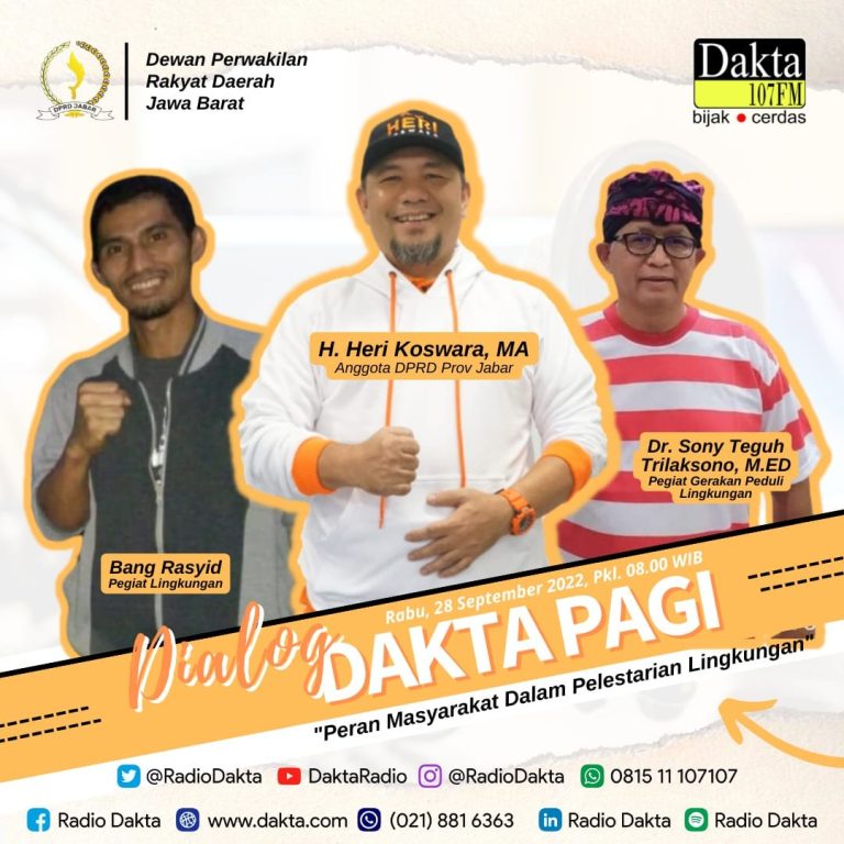 Dialog Peran Masyarakat Terhadap Lingkungan, Bang HK Dorong Lahirnya Perda Terkait Lingkungan Hidup