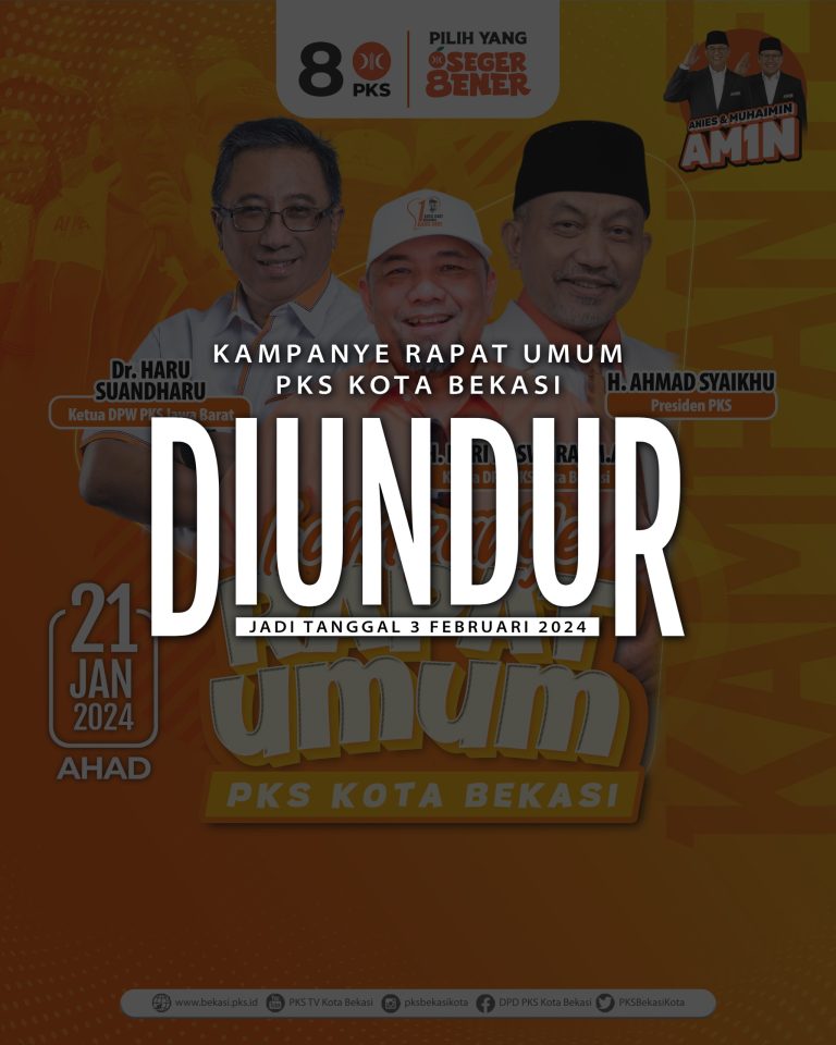 Kampanye Terbuka, Rapat Umum DPD PKS Kota Bekasi di Undur