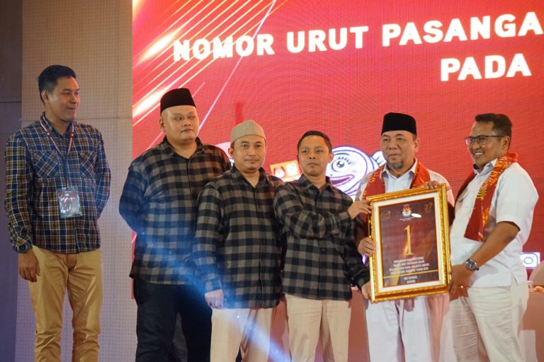 Pasangan Heri-Sholihin Raih Nomor Urut 1 di Pilkada Bekasi 2024, Simbol Awal Baik untuk Perubahan